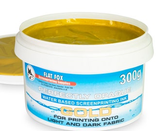 Flat Fox Screen Printing Opaque Water Based Ink (White, 300g - View #8