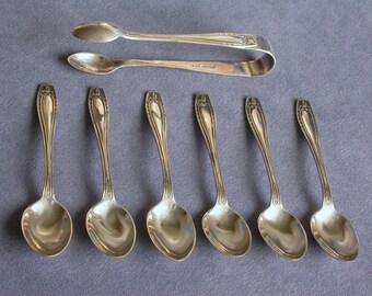 Corinthian by Gorham Sterling Silver Ice Cream Spoon Gold Washed 6