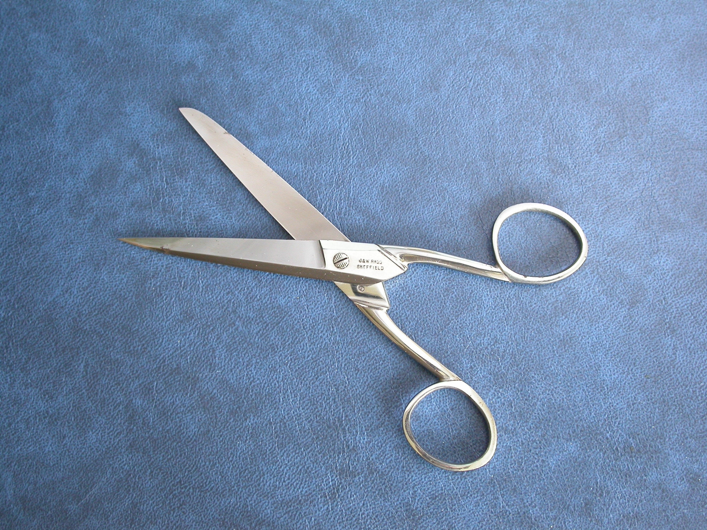 Victorian Sewing Scissors Germany, Grotesque Face Antique Scissors