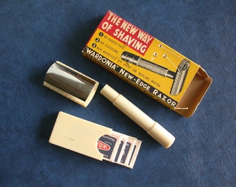 1930s-40s Wardonia New-Edge Safety Razor in Original Carton