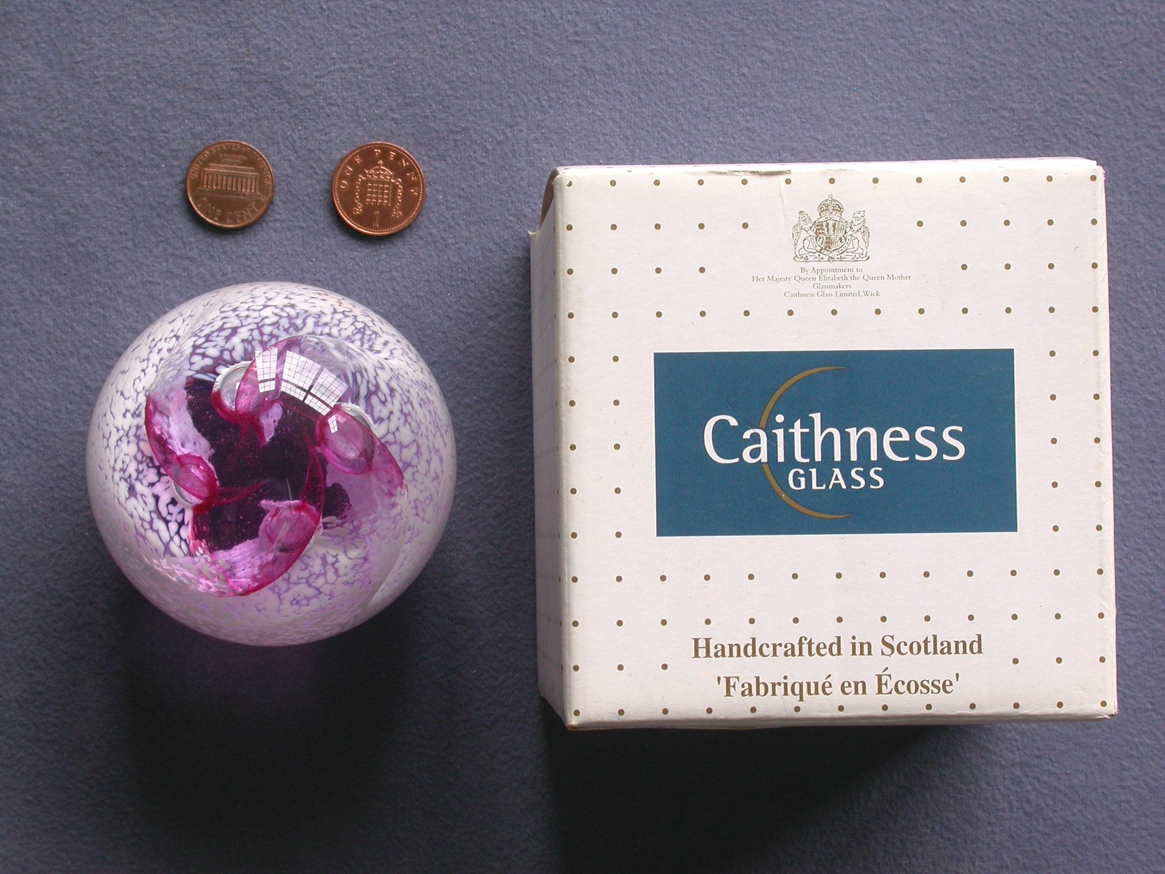 Vintage Caithness Glass Paperweight Late 20th Century Etsy