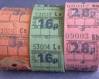 bus tickets etsy