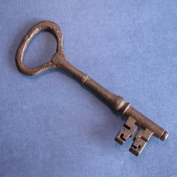 Antique Hand-Forged Iron Rim Lock Key