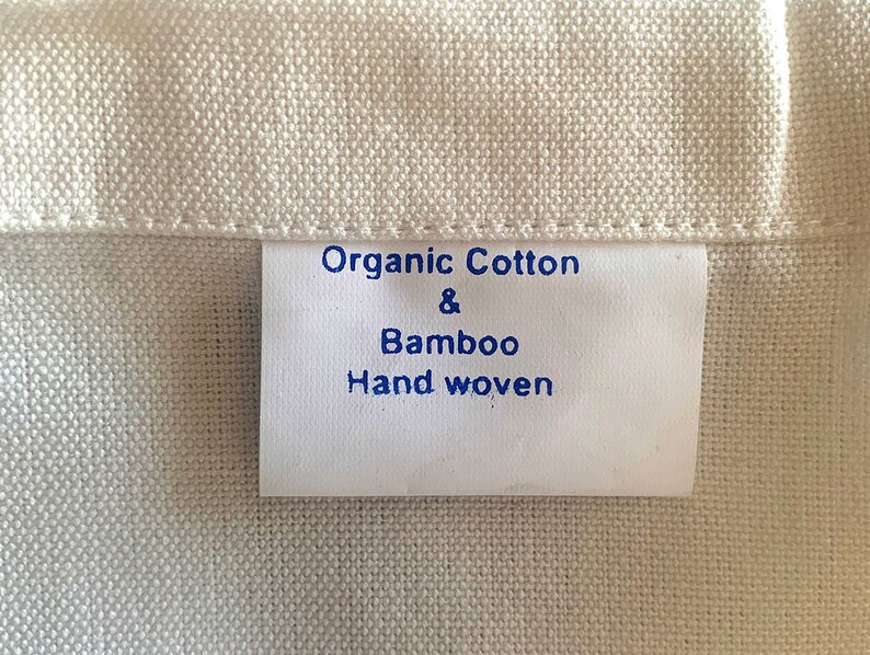 Organic Cotton / Bamboo Tea Towel Natural Colour Etsy UK