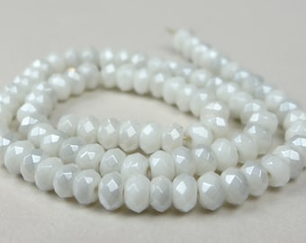 Gemstone Beads Silverite Beads 15 Inch Strand SKU Faceted Rondelle Beads 526 AAA Gray Silverite Rondelles