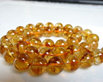 Natural AAA Quality Citrin Nuggets Shape beads Natural Citrin Citrin Smooth Gemstone 46 Centimetres Strand Brandi Shade Free Shipping