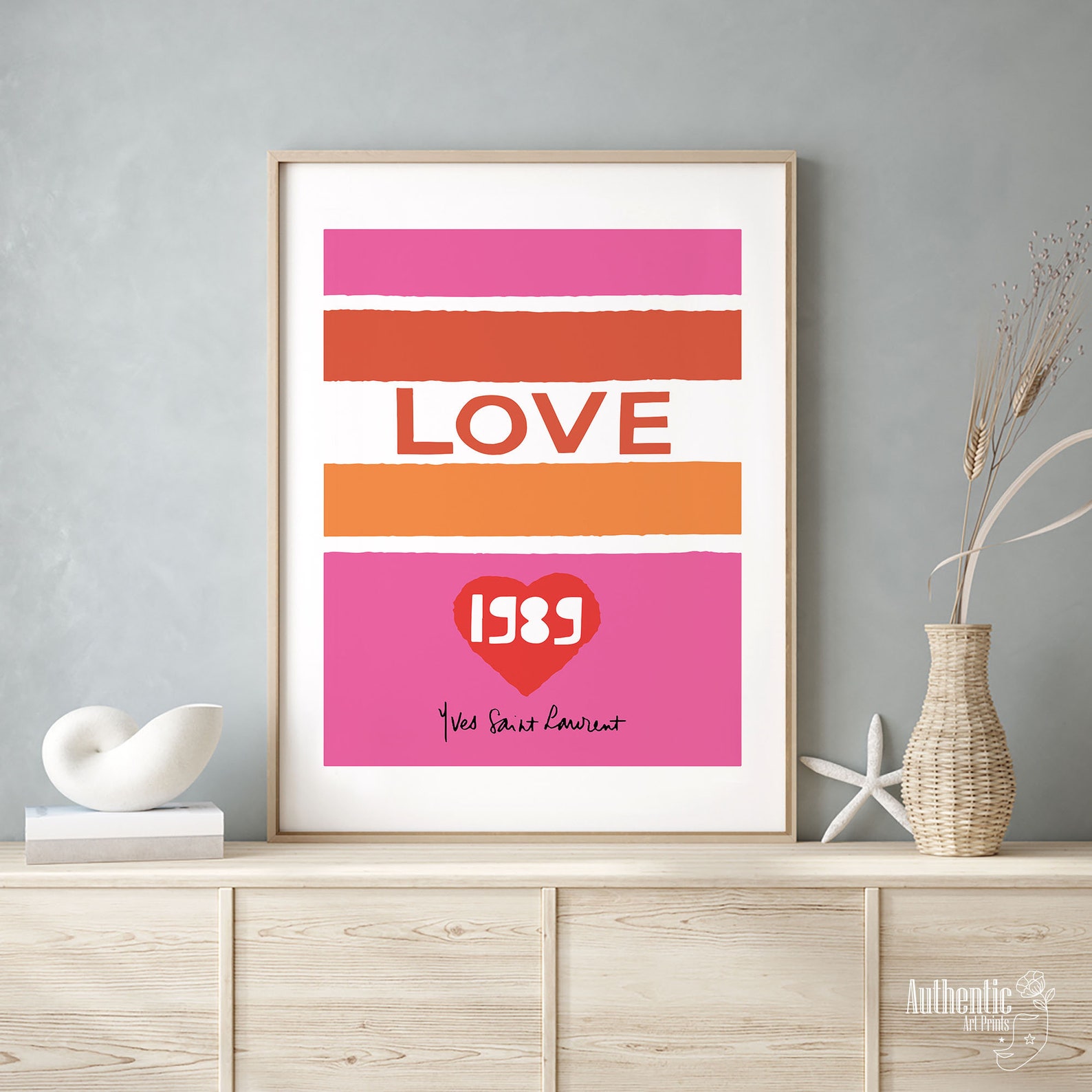 YSL Love 1989 Yves Postcards Yves Saint Laurent Poster Love Etsy