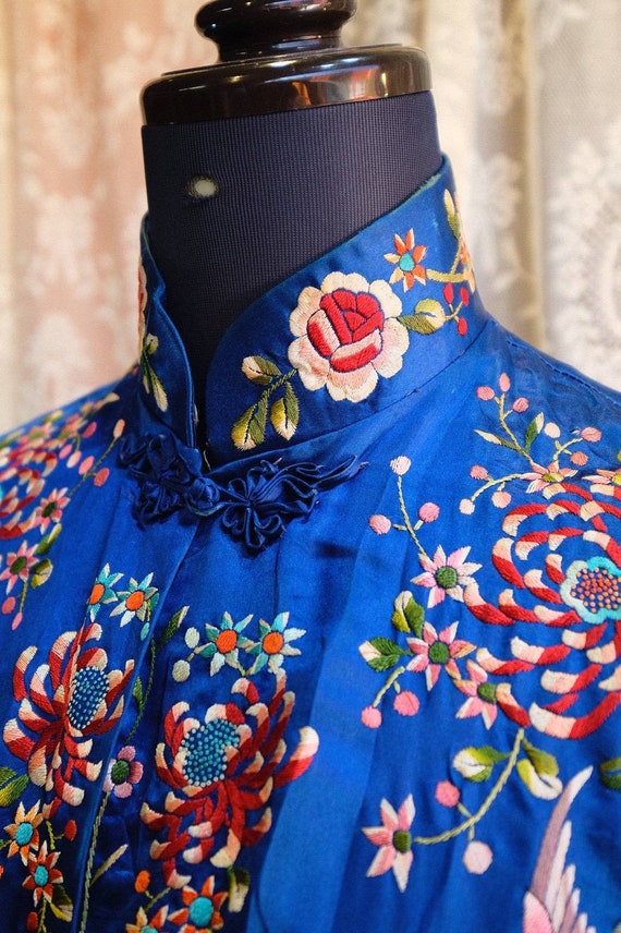 Vintage Embroidery Chinese Silk Shirt | Vintage 6… - image 10