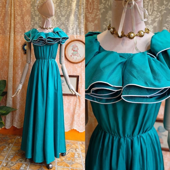 Maxi Dress Vintage Princess Dress