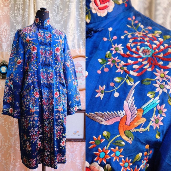 Vintage Embroidery Chinese Silk Shirt | Vintage 6… - image 6