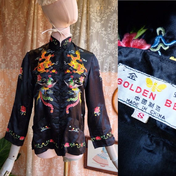 Vintage Embroidery Chinese Silk Shirt | Vintage 60