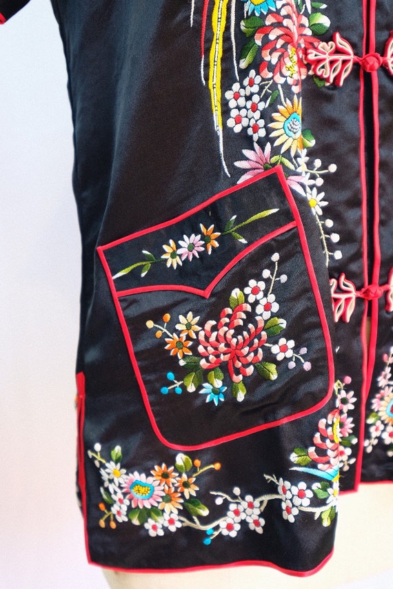 Vintage Embroidery Chinese Silk Shirt | Vintage 6… - image 6