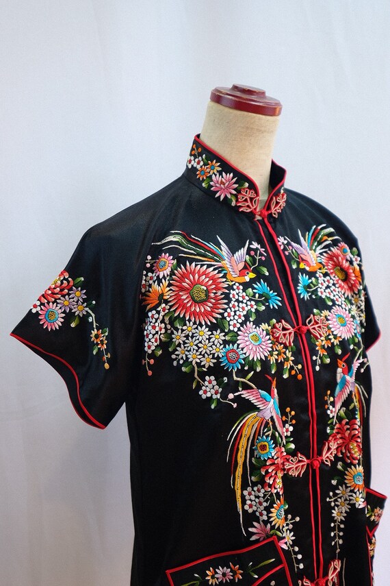 Vintage Embroidery Chinese Silk Shirt | Vintage 6… - image 8