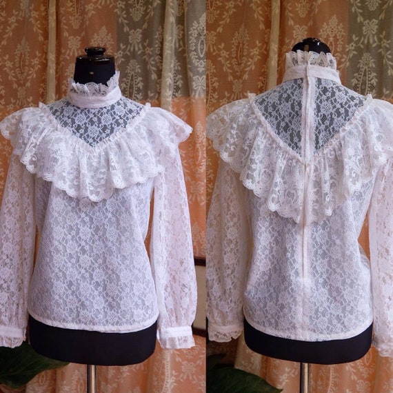 Vintage victorian lace blouse