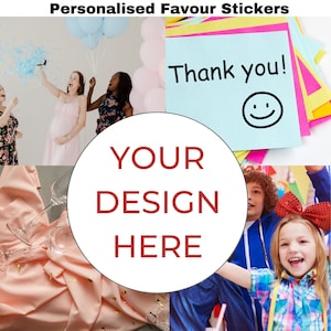 Stickers personnalisés | Stickers décoratifs pour fête d'anniversaire | Créez des stickers personnels pour dire merci. Stickers ordinateur portable Papeterie