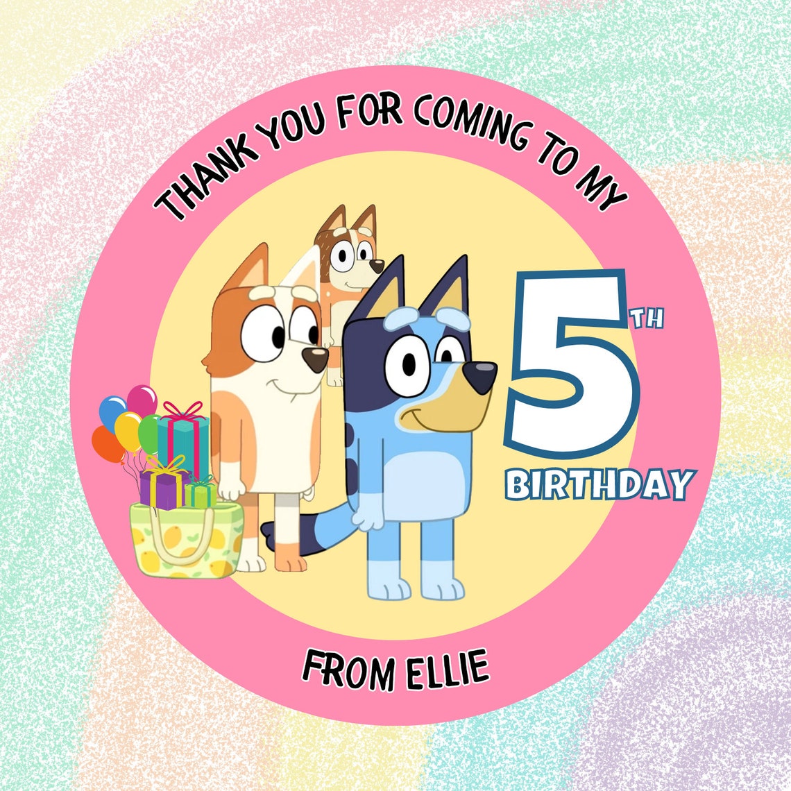 Personalised Bluey Kids Party Stickers Birthday Sweet Bag Etsy UK personalised-bluey-kids-party-stickers-birthday-sweet-bag-etsy-uk