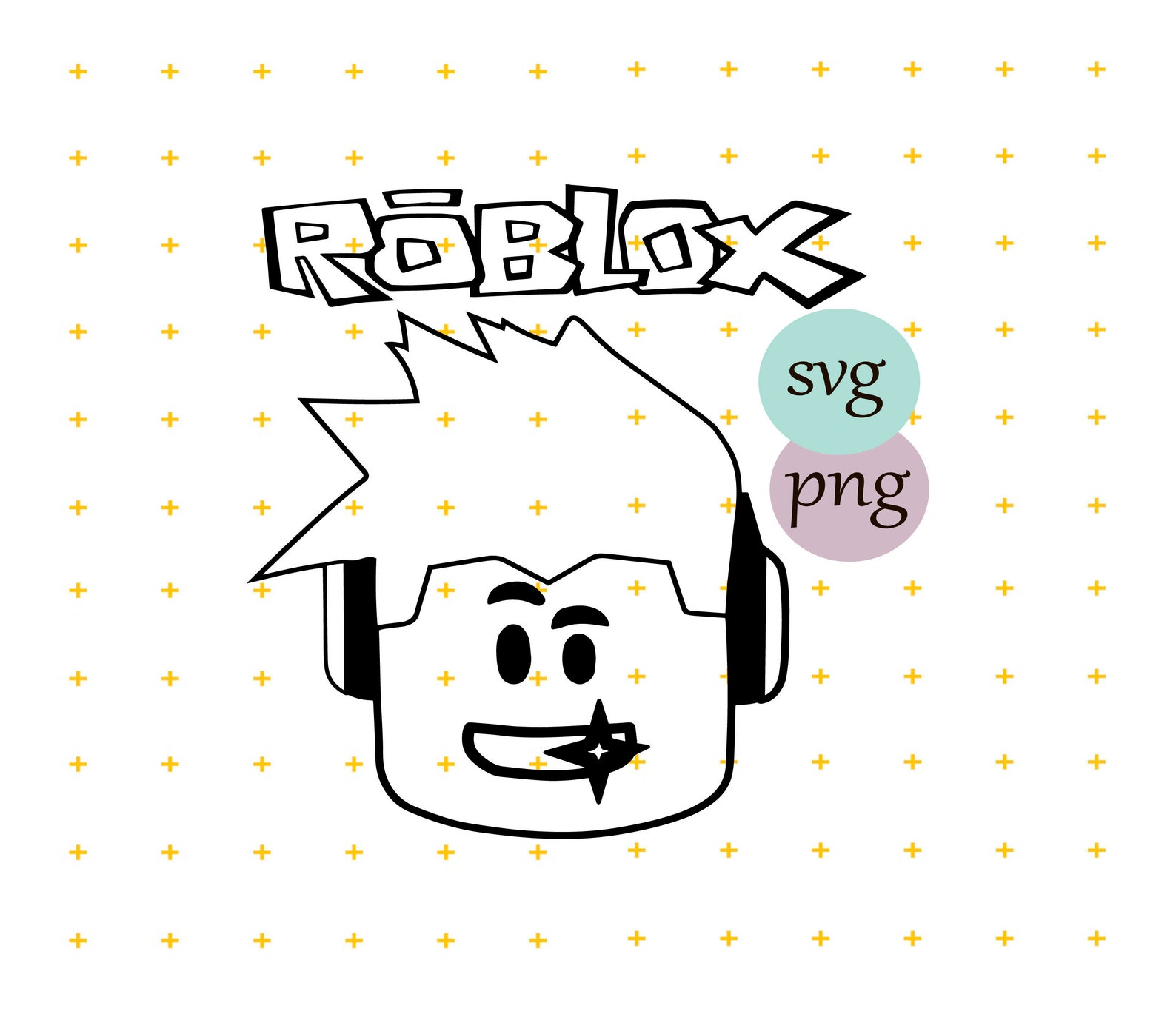 Roblox Charactor Svg File Gamer Svg Roblox Svg Roblox Face Svg 2 ...