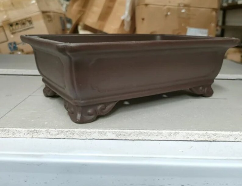 Large Classical Engraved Bonsai Pot Bonsai Planter 9.5x 6.5x 3 Etsy