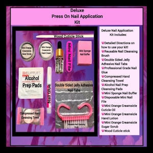 Drücken Sie auf den Nagel Anwendungskit | Nagel Applikations Kit | Nagelsets | Drücken Sie auf Kits | Nagel Prep Kit | Press-On Nails Anwendungskit