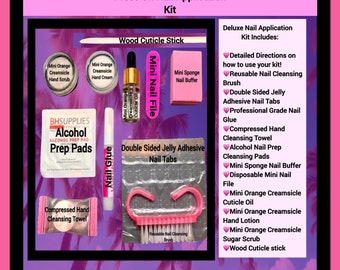 Press On Nail Application Kit | Nail Application Kit | Nail Kits | Press on Kits | Nail Prep Kit | Press-On Nails Application Kit