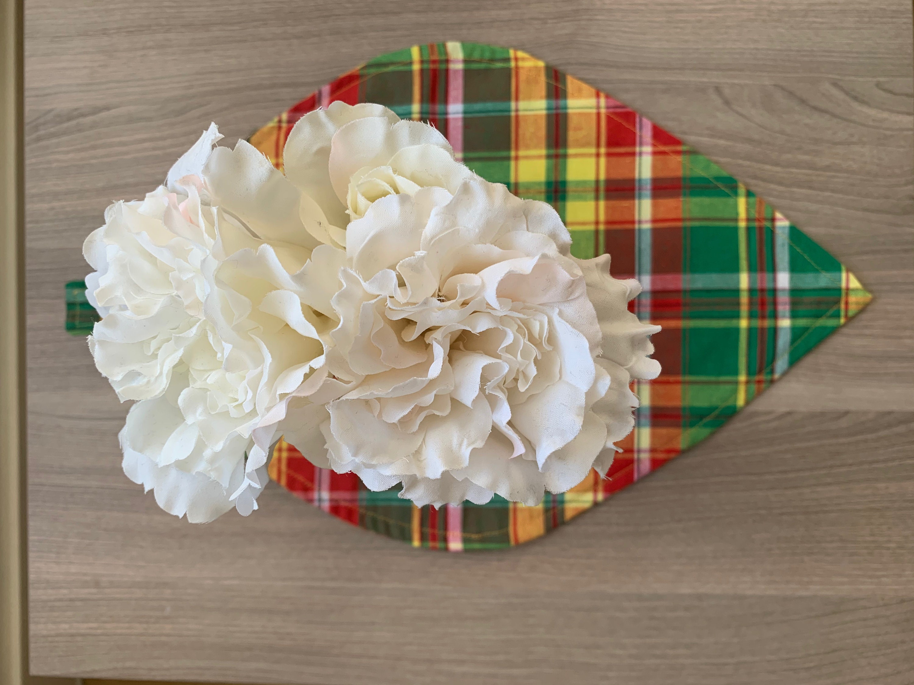 Set of 2 Madras placemats nightstand mat madras decoration Etsy