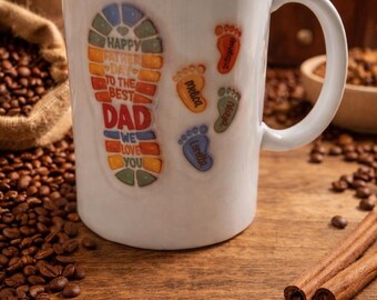 Personalised Fathers Day foot cup for Dad