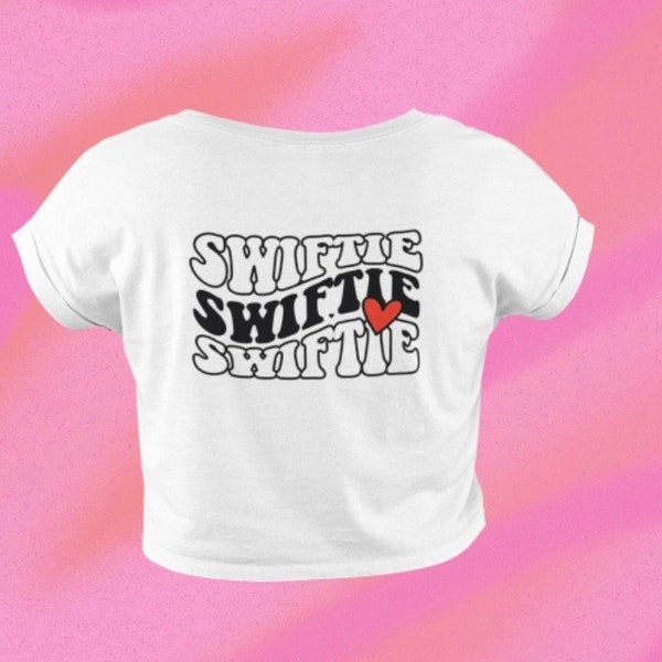 Girls crop tee.Taylor swift inspired tshirt.swiftie crop top