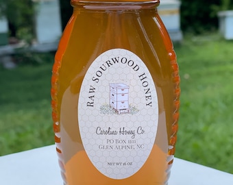 Sourwood honey, raw; North Carolina