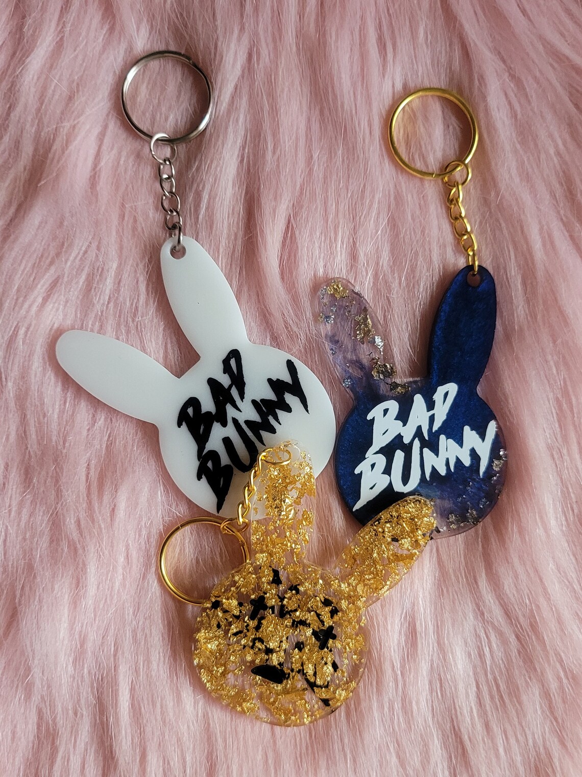 Bad Bunny Keychain Etsy