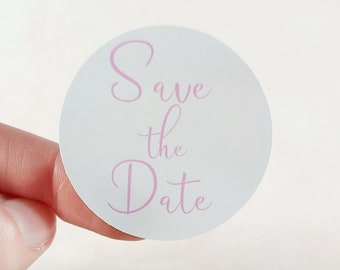 Save The Date Envelope Seal/ Save The Date Stickers/ Wedding Stationery/ Wedding Seal/ DIY Wedding Stationery