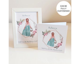 Will You Be My Flower Girl Card/ Gift for Flower Girl/ Flower Girl Proposal