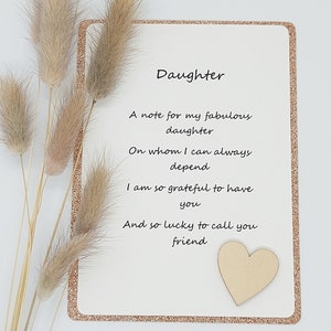 Carte fille/ Carte d'anniversaire pour fille/ Fille bien faite/ Fille spéciale/ Carte faite main