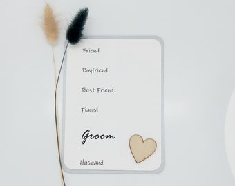 Card for Groom on Wedding Day/ Groom/ Husband To Be Card/ Wedding Morning Card