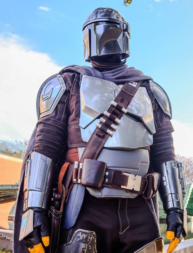Xcoser The Mandalorian Leather Belt Set Resin Bullets Metal Buckle