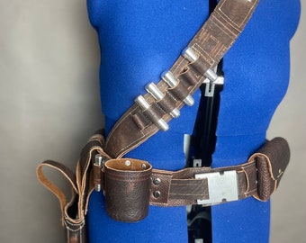 Din Djarin - The Mandalorian- leren banderol, riem, holsters en zakjes