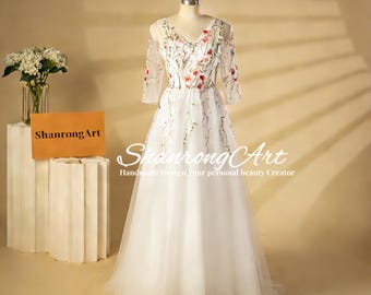 Gown, Embroidery, Timeless Dress - Etsy