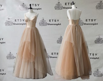 champagne prom dresses 2019