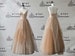 New Spaghetti Straps Champagne Tulle Satin Beaded Corset Long Girl's Formal Evening Dress Women's Prom Wedding Party Celebrity Dresses Gowns 