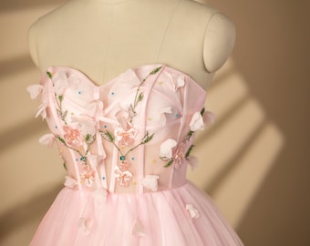 【M me eme】Flower tulle mini onepiece ワンピース mmeeme Flower tulle mini onepiece ワンピース mmeeme