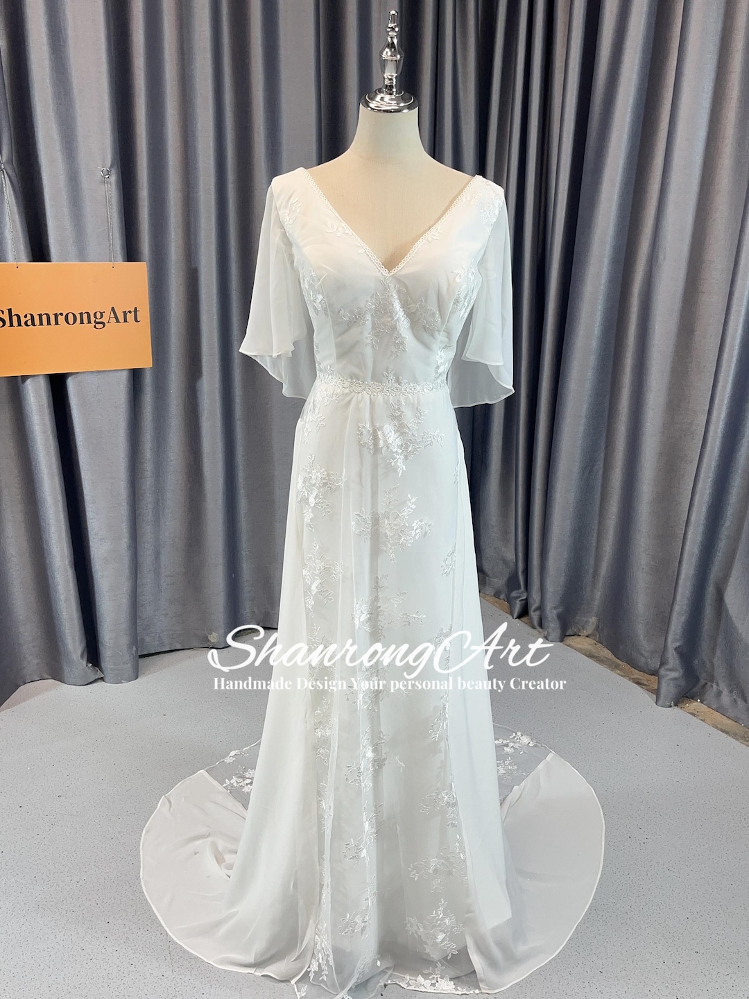 black chiffon bridesmaid dress Multiway Dresses Bonnie V-Neck Bridesmaid Dre A-Line Evening Gown Elegant knee-length Size:6.5 Medium