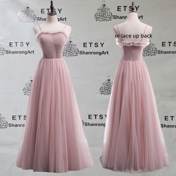 Blush Pink Dress Etsy