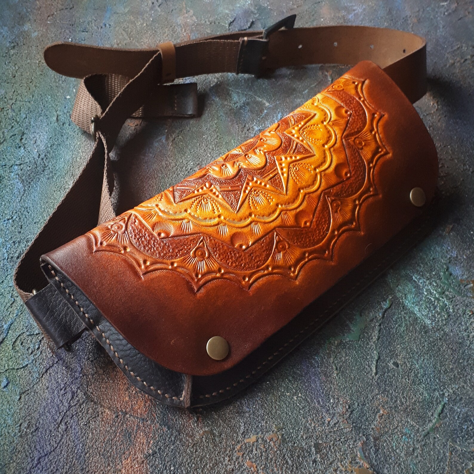 Handmade leather belt bag / leather goods Etsy