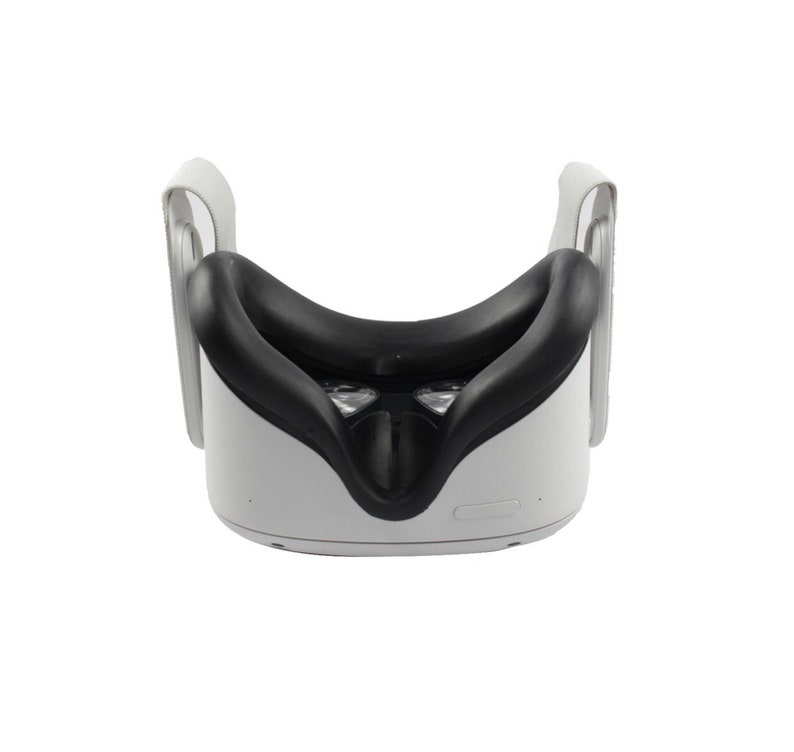 Washable VR Silicone Cover Eye Pad Sweat-Proof Fits Oculus Quest 2 Lightproof Non-Slip