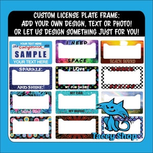 Create my own license plate top
