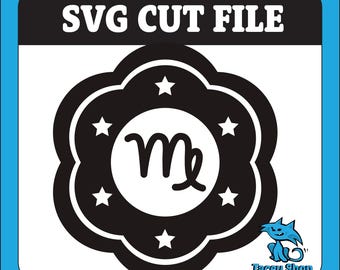 Virgo Zodiac SVG Cut File: Astrology Star Sign (Digital Download