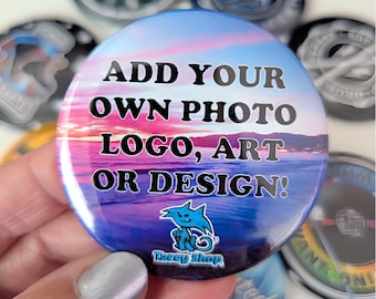 Personalized Magnet 2.25" Round, Glossy - Custom Design, Photo, Logo, or Art