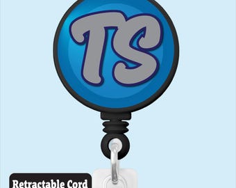 Personalized Badge Reel, Retractable ID Holder, Custom Photo or Business Logo