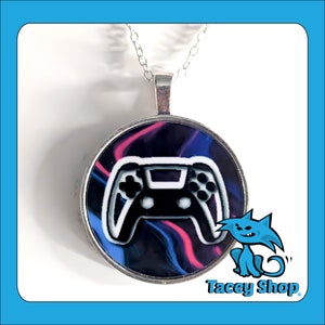 Gamer Necklace - Video Game Controller Pendant - Gaming Gift for Him or Her