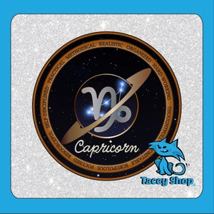 Capricorne PNG signe symbole - zodiaque horoscope astrologie sublimation design, cadeau d'anniversaire bricolage ou carte de voeux, usage commercial