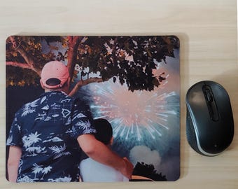 Personalized Mouse Pad, Custom Photo Desk Mat, Business Logo or Artwork Gift